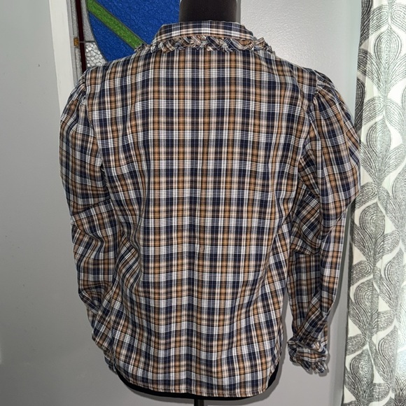 Vintage Cotton/ Polyester Blend Button Down Blouse -Size *See Description - Picture 6 of 10